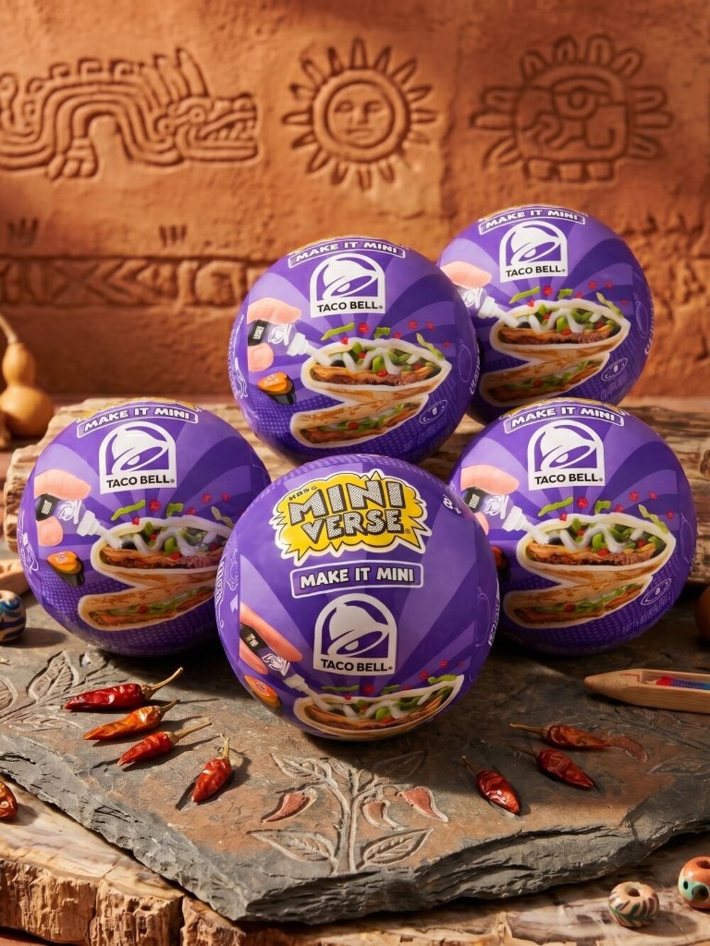 MGA's Miniverse Make It Mini Food Taco Bell Bundle: (5) Random SEALED Capsules C